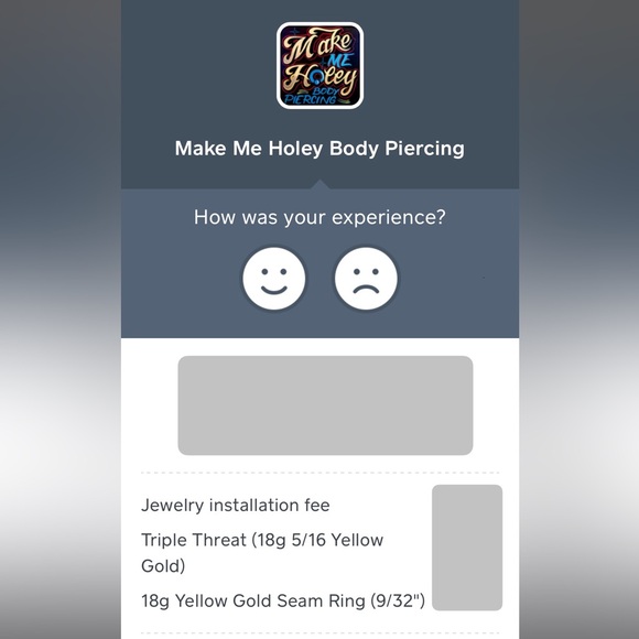 18g Yellow Gold Seam Ring (9/32") - Picture 4 of 4
